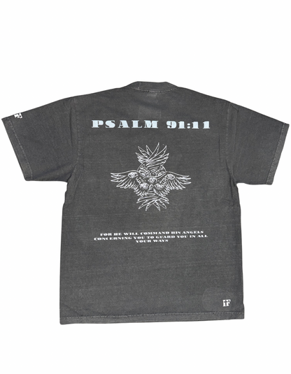 PSALM 91:11 ICED OUT ANGEL T-SHIRT